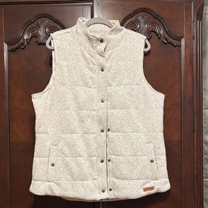 Marleylilly Beige Quilted Vest